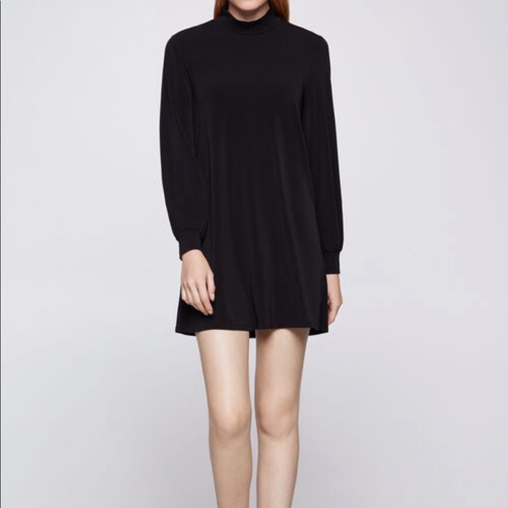 NWT BCBGMaxAzria long sleeve black dress